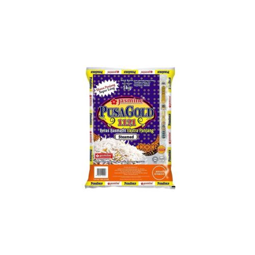 Jasmine PusaGold 1121 Basmathi Rice Extra Long Steamed 5kg